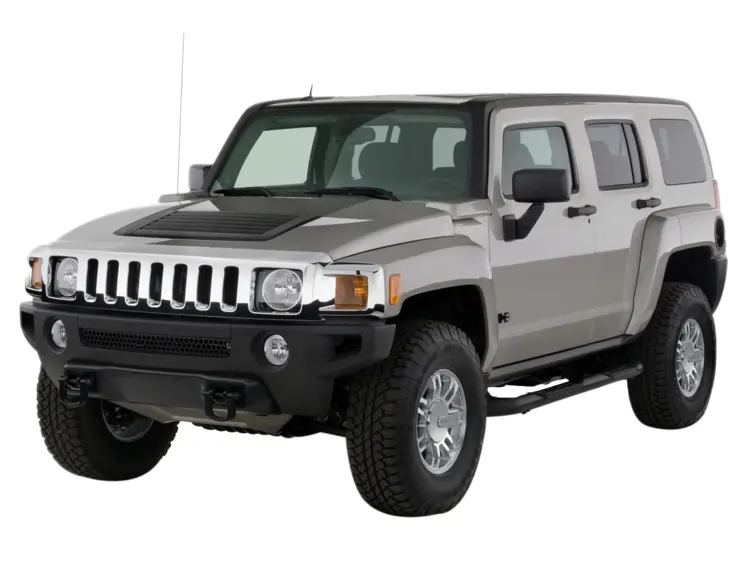 Silver Hummer H3 Car