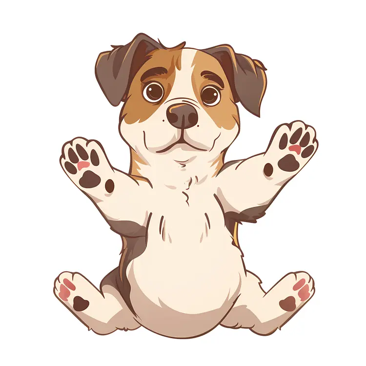 Adorable Cartoon Puppy