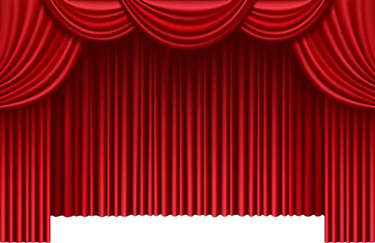 Elegant Red Theater Curtains
