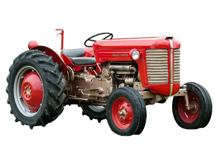 Classic Red Tractor for Farming