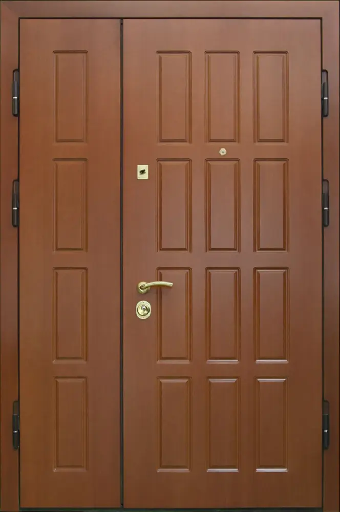 Brown Double Door with Handle