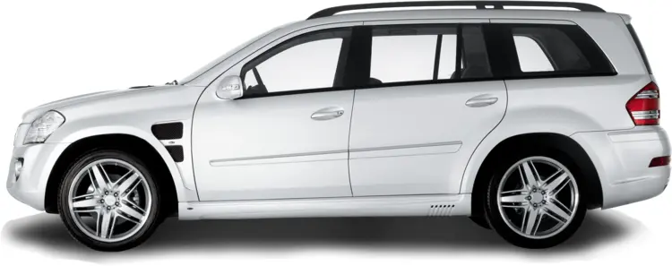 White SUV Luxury Vehicle
