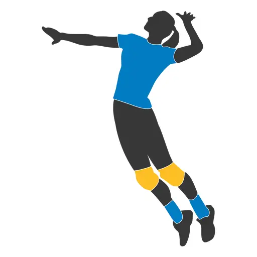 Volleyball Player Ready to Serve