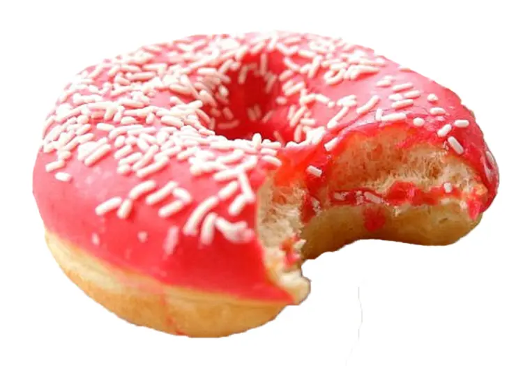 Red Frosted Donut with Sprinkles