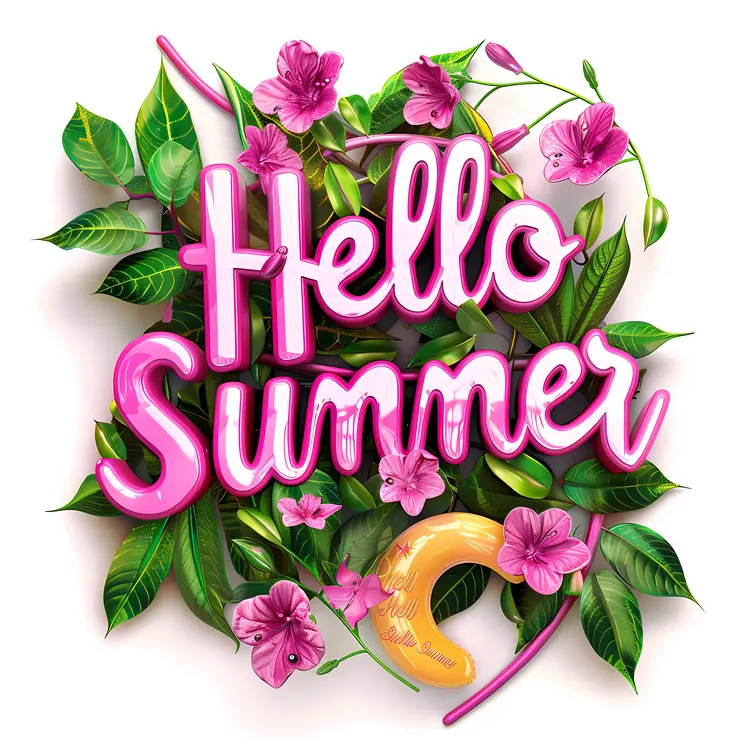 Hello Summer with Beautiful Flowers