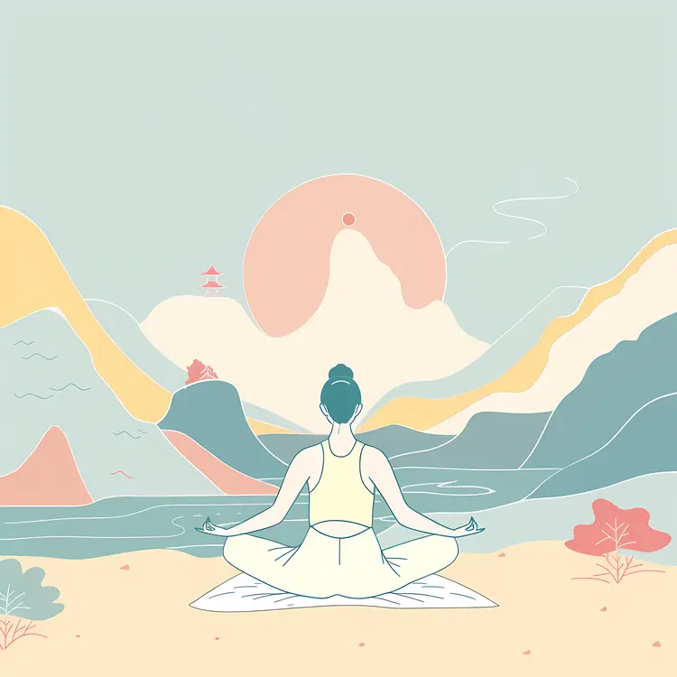 Meditation in Nature with Sun