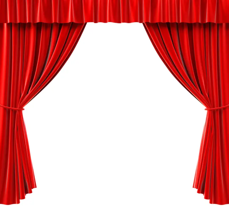 Classic Red Theater Curtain