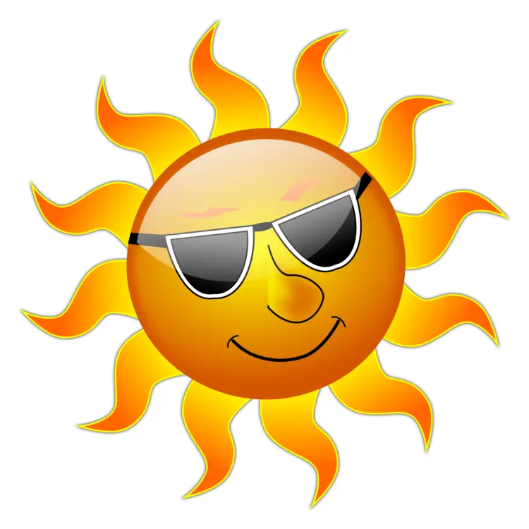 Cool Sun with Sunglasses