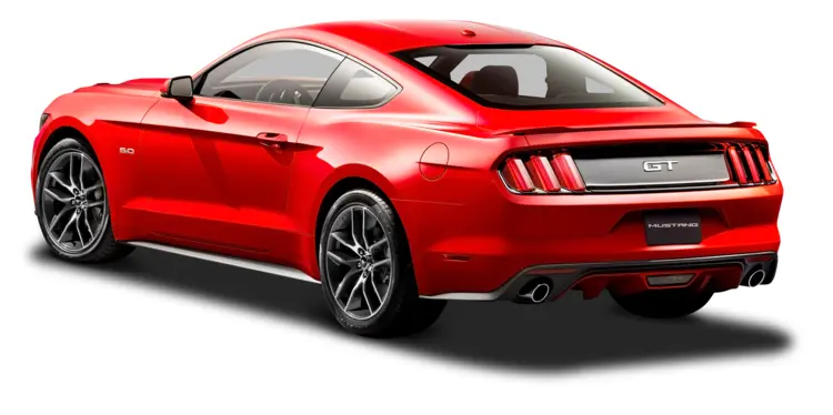 Red Sports Car Mustang GT