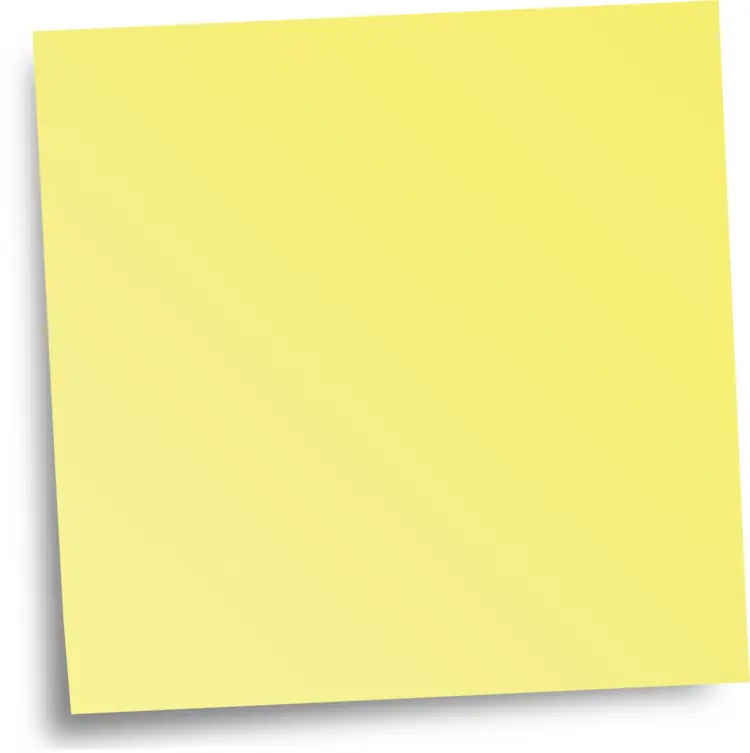 Yellow Sticky Note for Office Reminders