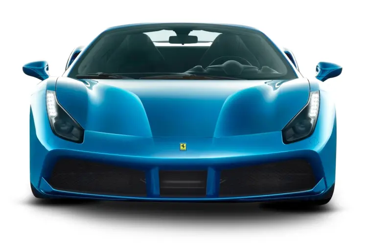 Blue Ferrari Luxury Sport Car