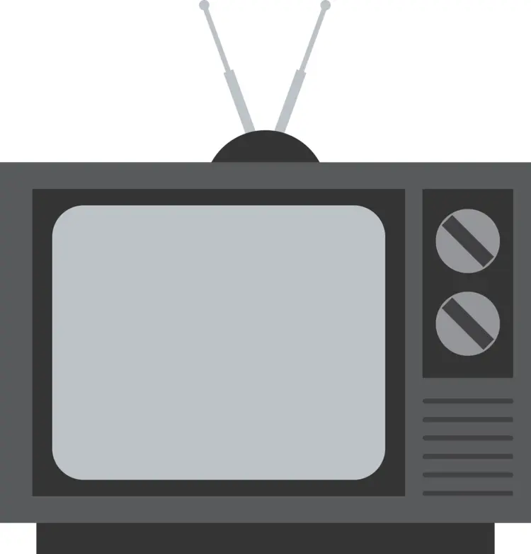 Cartoon Style Retro TV