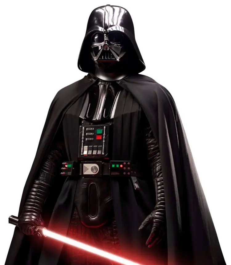 Darth Vader with Red Lightsaber