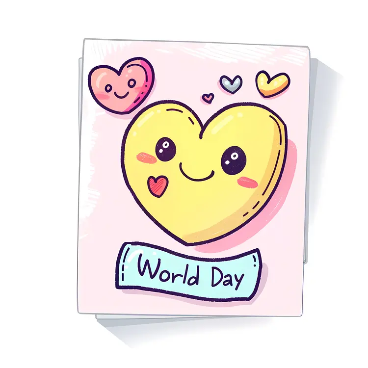 Cute Heart for World Day