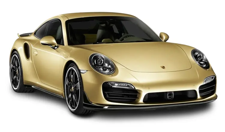 Gold Luxury Sports Car