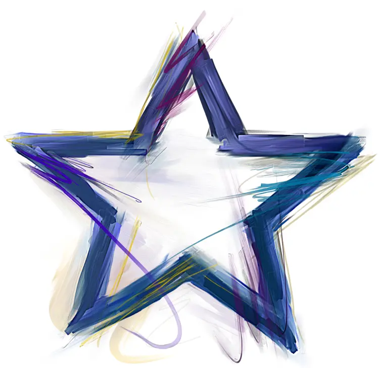 Colorful Abstract Star Design