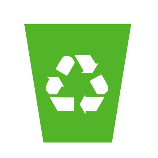 Green Recycle Bin Symbol