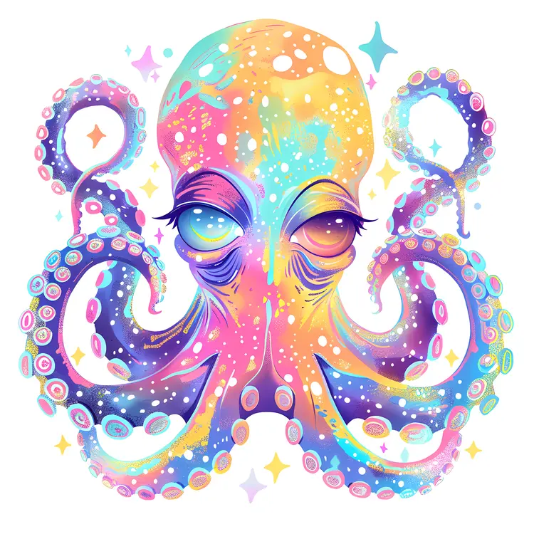 Colorful Octopus Illustration