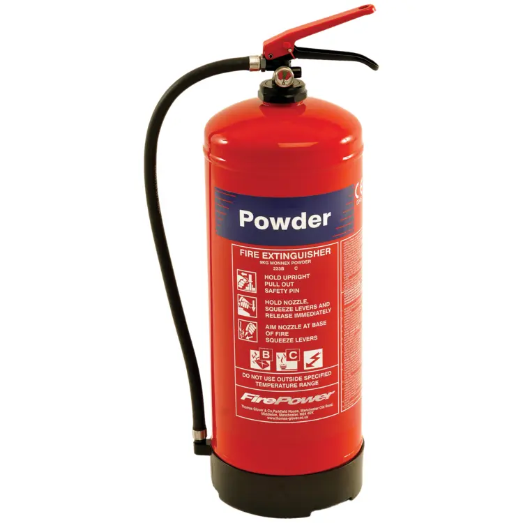 Red Powder Fire Extinguisher for Safety