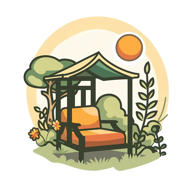 Small Cute Doodle House with Sun