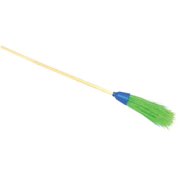 Green Plastic Broom for Sweeping