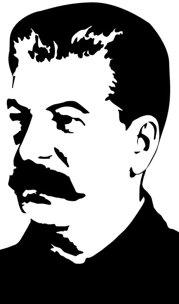 Man with Mustache Silhouette