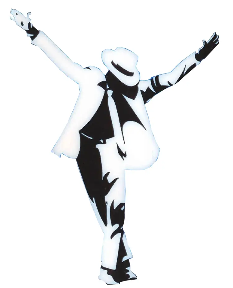Silhouette of a Performer in a Hat