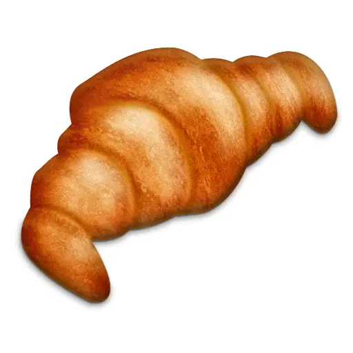 Golden Croissant Pastry for Breakfast