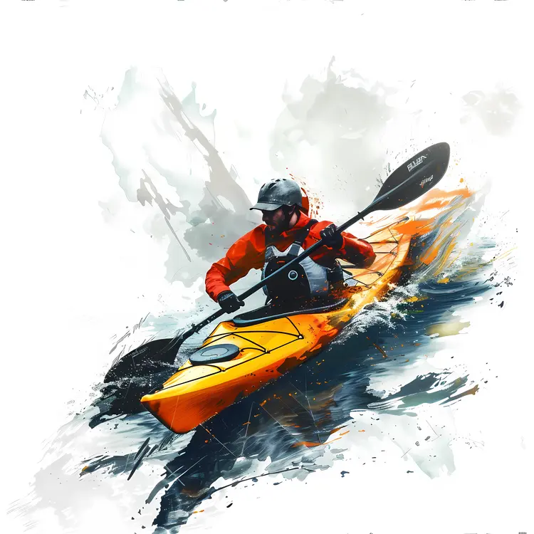 Kayaker in Action