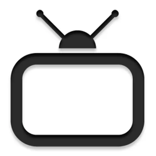 Minimalist TV Icon with Rounded Edges