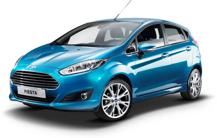 Blue Ford Fiesta Hatchback