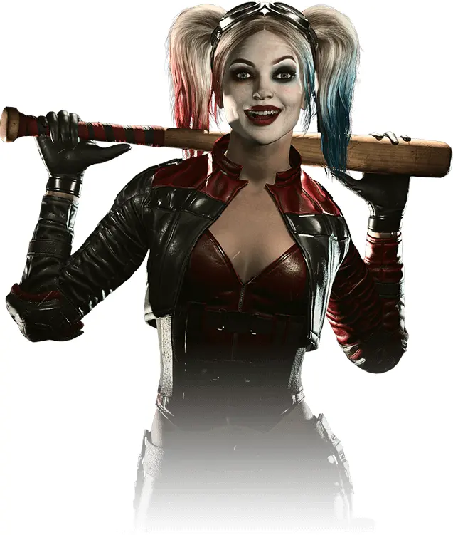 Harley Quinn with Bat and Leather Jacket