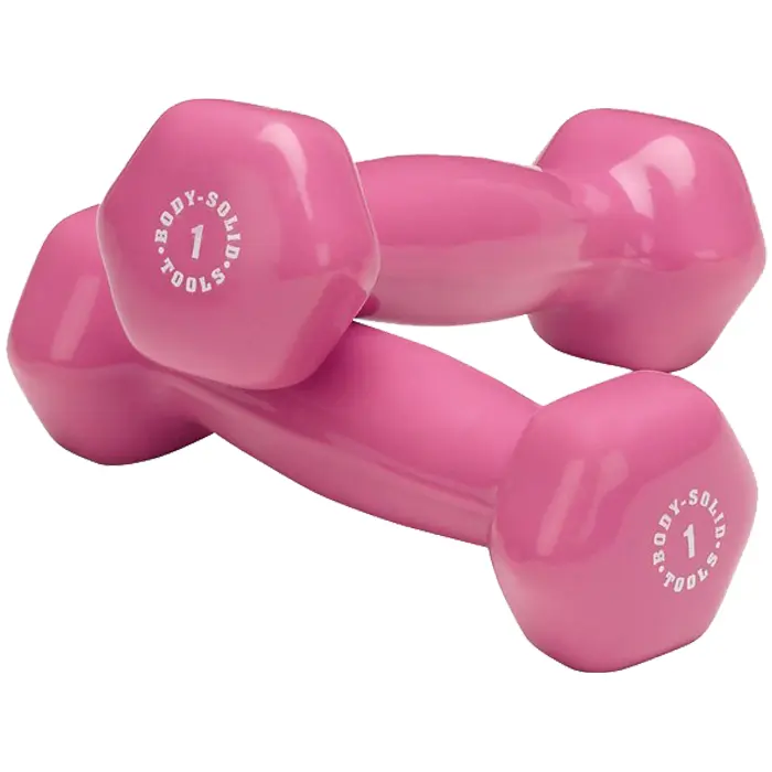 Pair of Pink 1 lb Dumbbells