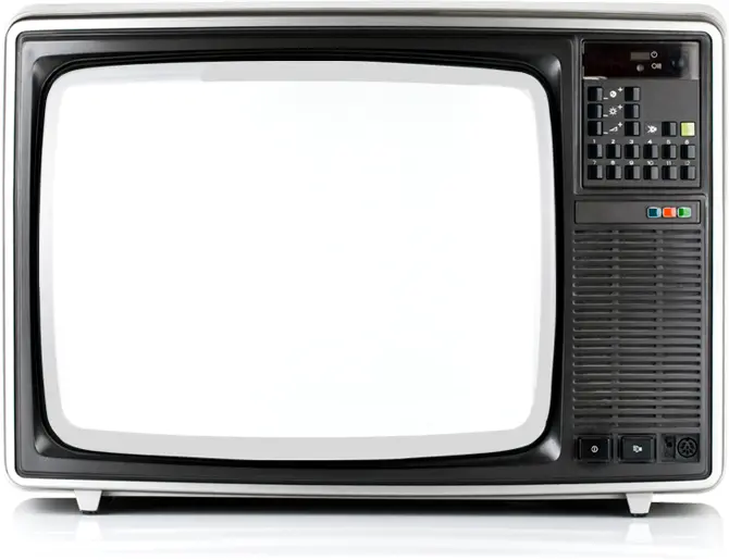 Retro TV with Control Panel