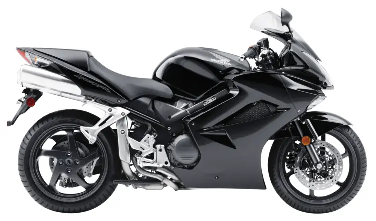 Black Sport Motorcycle with Sleek Design