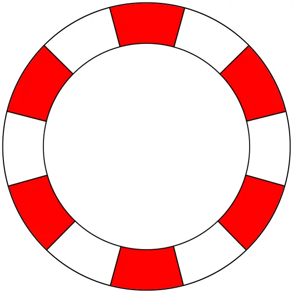 Red and White Lifebuoy for Safety