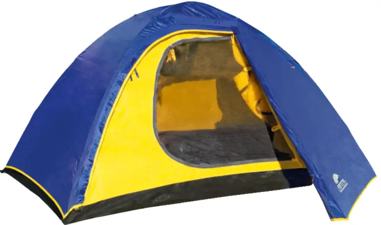 Blue and Yellow Camping Tent