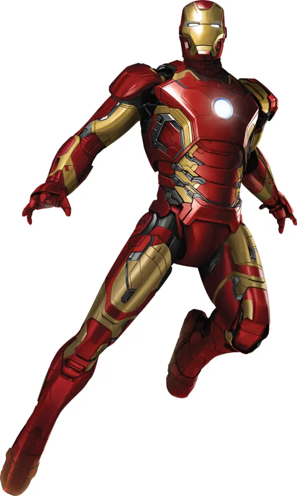 Iron Man in Red and Gold Armor