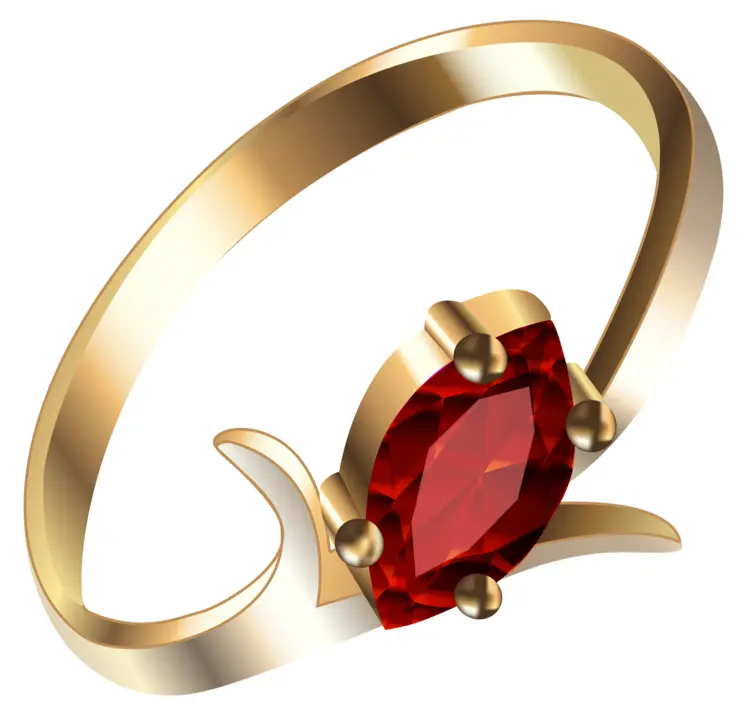 Golden Ring with Ruby
