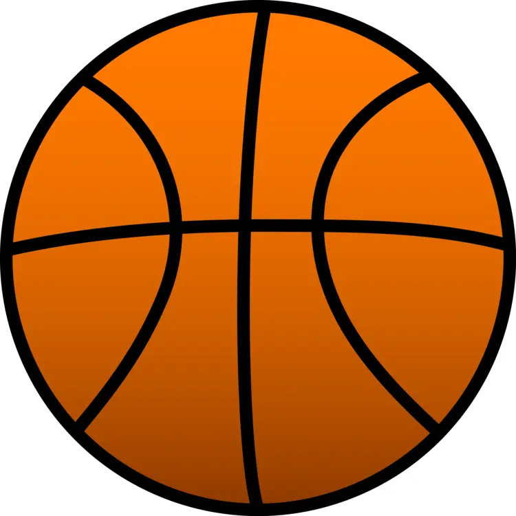 Classic Orange Basketball for Game