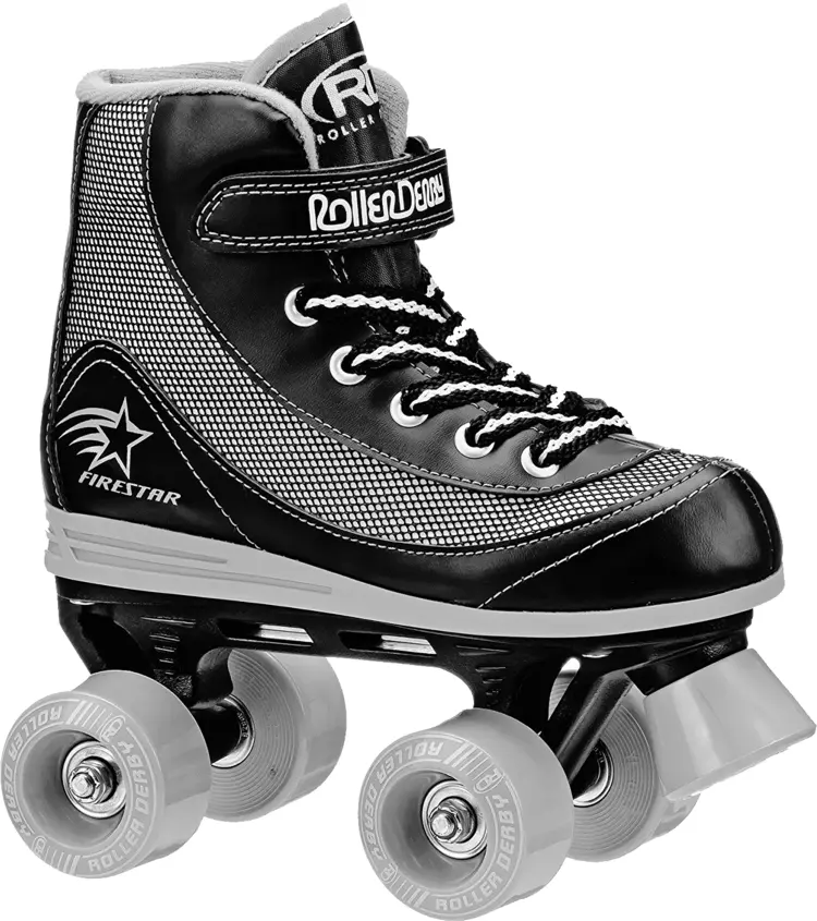 Black and White Quad Skate for Classic Skating