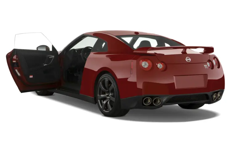 Red Sports Car with Open Door
