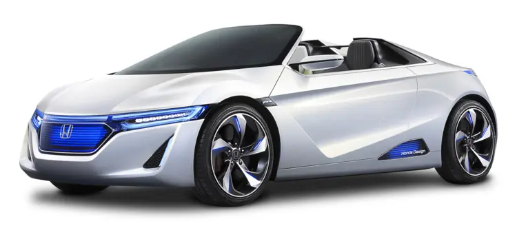Futuristic White Concept Car
