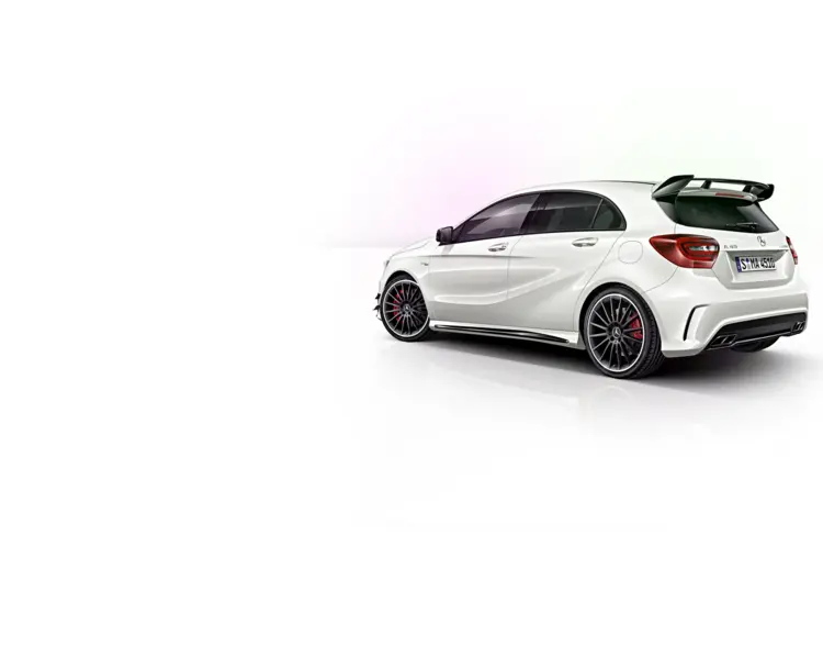 White Sporty Car with Spoiler