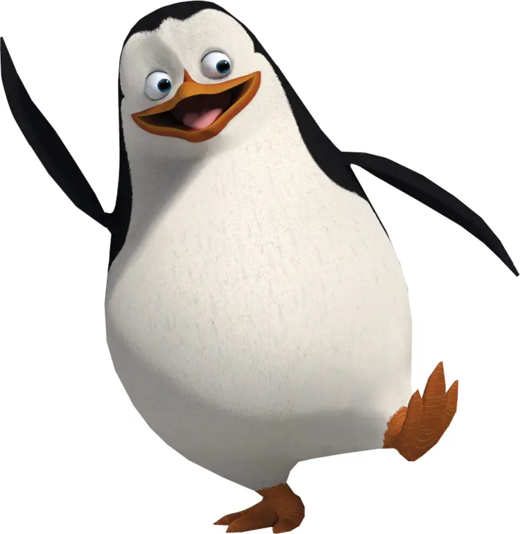 Happy Dancing Penguin Cartoon
