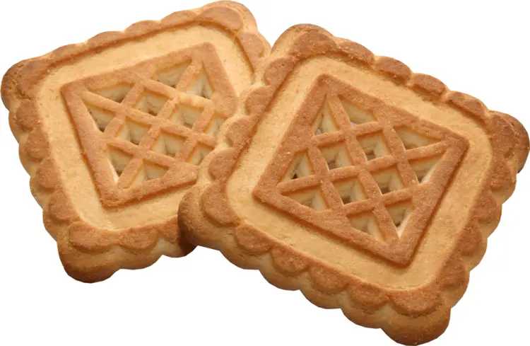 Square Biscuits with Lattice Design