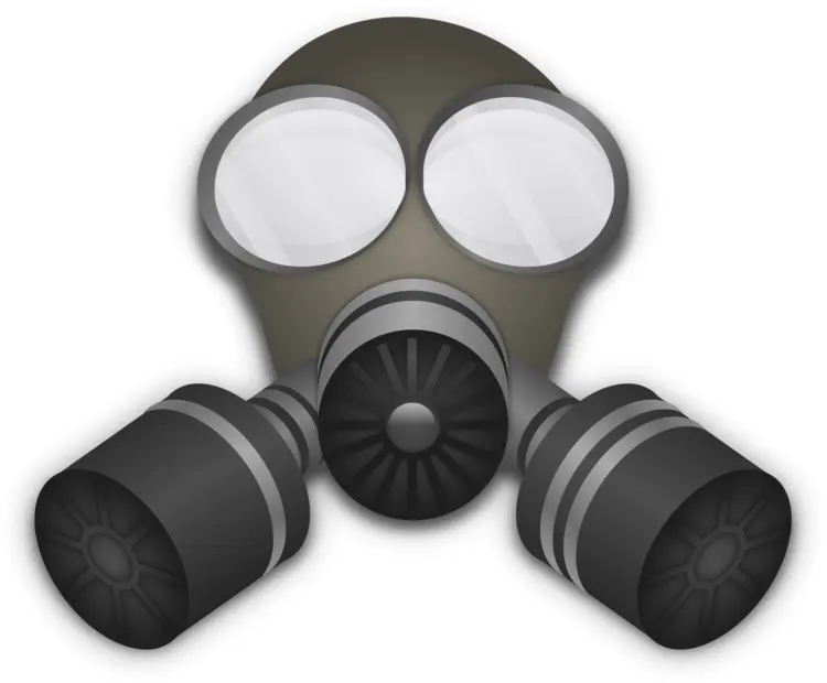 Dual Filter Gas Mask for Protection and Safety