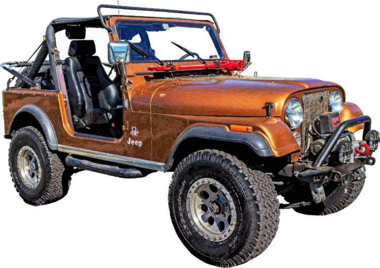 Classic Brown Jeep for Off-Road Adventures