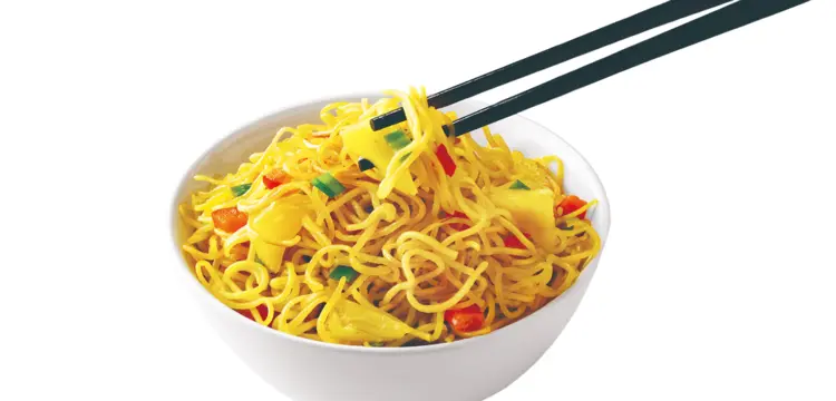 Delicious Noodles with Chopsticks