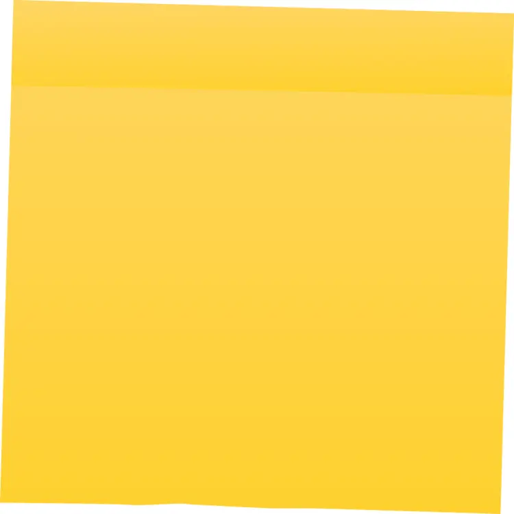 Plain Yellow Sticky Note